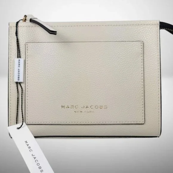 MARC JACOBS New Grind Leather Cosmetic Pouch - Wow - Picture 2 of 9